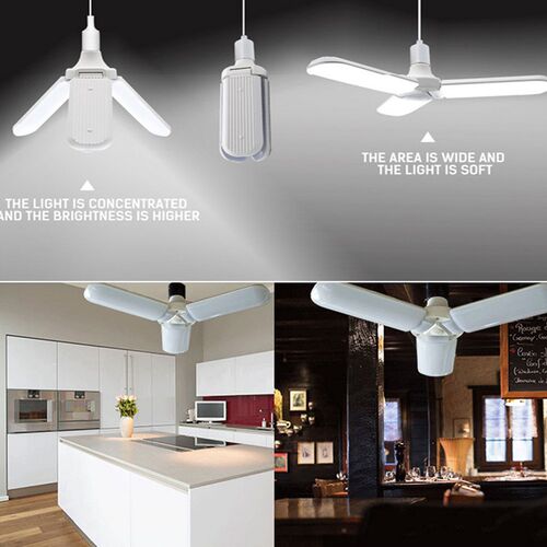 New Foldable Led Garage Light E26 E27 Lamps Industrial Defo