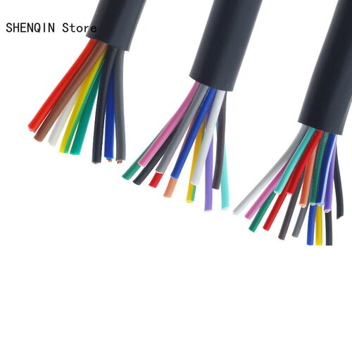 18 AWG 0.75MM2 RVV 2/3/4/5/6/7/8/10/12/14/16/18 Cores Pins C