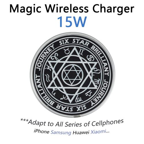 15W Qi Fast Magic Circle Wireless Charger  for iPhone 11 X