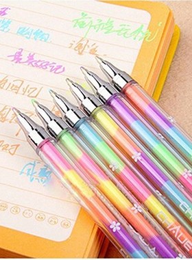 6 Color Pen Students Ballpen For Children School Writing Su