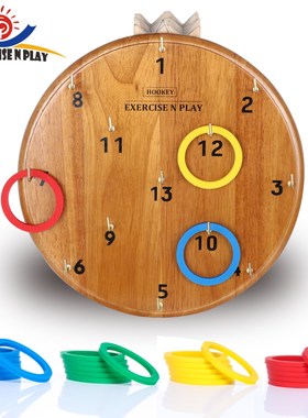 Funny Kids Outdoor Sport  Hoop Ring Toss Plastic Ring Toss W