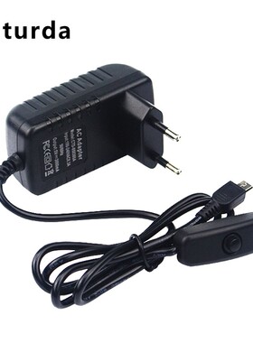 Raspberry Pi 3 Model B+ Power Adapter 5V 3A Micro USB Port