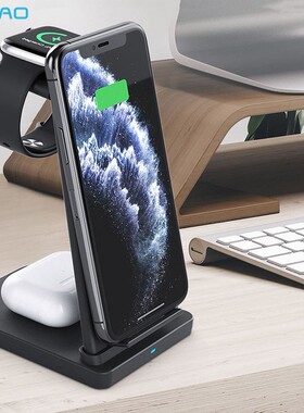 3 in1 Wireless Charger For iPhone 11 XS XR X 8 AirPods Pro