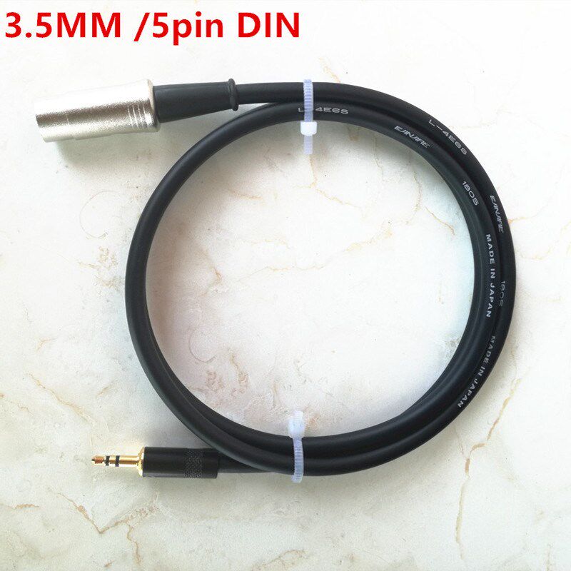 3.5mm to 5 pin din midi audio cable /5pin din to 3.5mm jack
