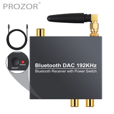 PROZOR DAC Digital to Analog Audio Converter with Bluetooth