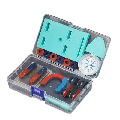 Children Science Bar Ring Horseshoe Compass Magnet Car Kit E