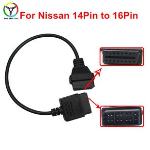 Top Quality for Nissan 14 Pin to OBD2 16 Pin Cable Car Diagn