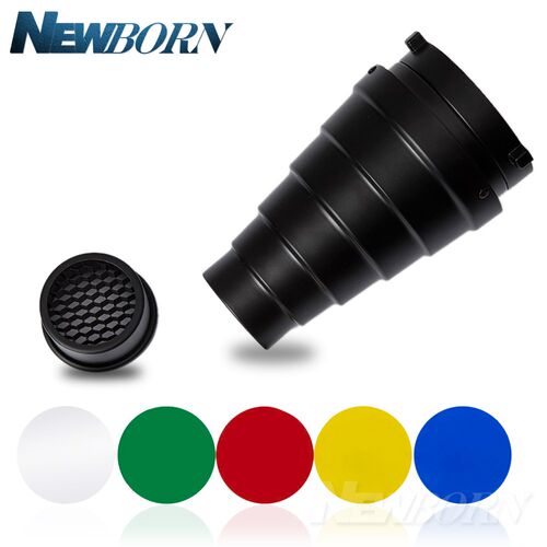 Godox Snoot SN 01 With Color Filter Conical  Studio Flash A