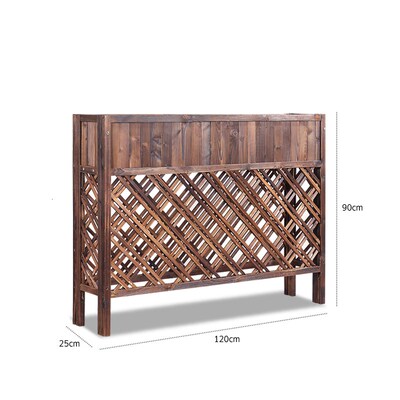 Anticorrosive Wood Solid Wood Outdoors Hotel Fence Enclosure
