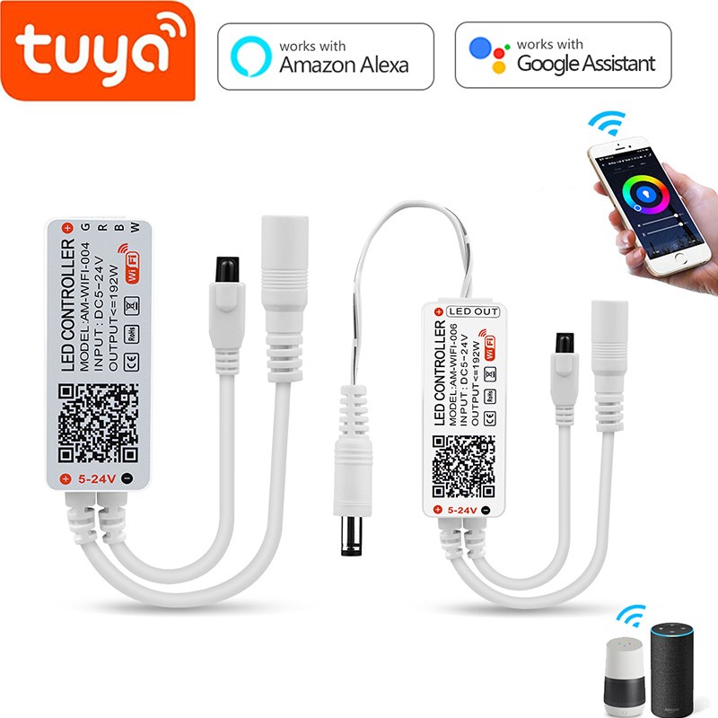 DC 5V 12V 24V Smart Life Tuya APP wifi Dimmer Controller Blu