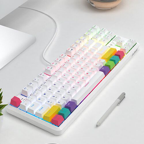 Ajazz k870t 87 key game machine mechanical keyboard wired B
