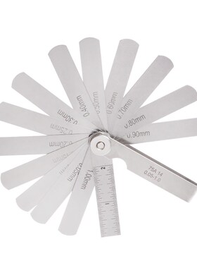 14 Blade 0.05-1mm Feeler Gauge Gage Thickness Measurment Too