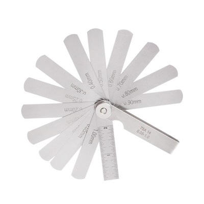 14 Blade 0.05-1mm Feeler Gauge Gage Thickness Measurment Too