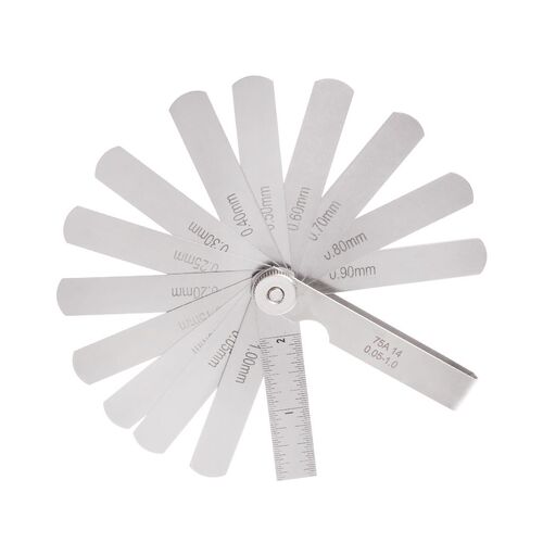 14 Blade 0.05-1mm Feeler Gauge Gage Thickness Measurment Too