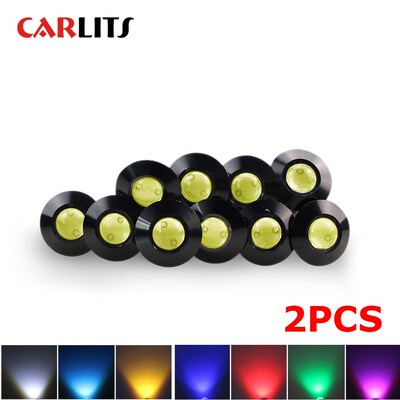 Car Styling 2pcs 23MM ltra Thin LED Eagle Eye Daytime Runnin