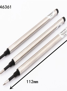 3pcs  Black  Spiral ink Refill Rollerball pen Refill Nib Med