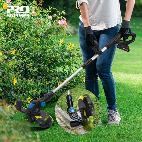 20V Electric Lawn Mower 2000mAh Li-ion Cordless Grass Trimme
