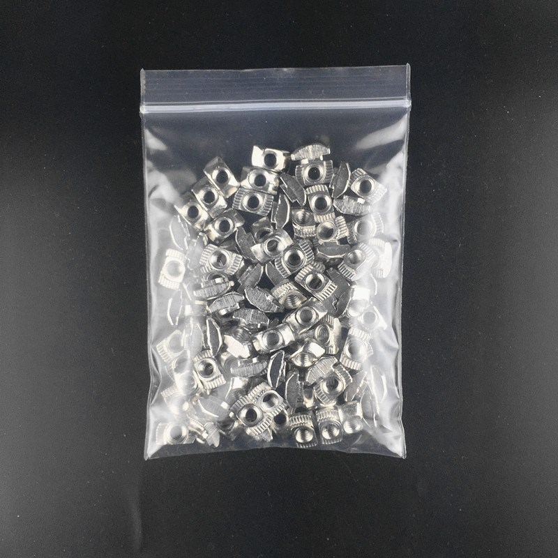 100pcs M3/M4/M5*10*6  20/30/40 Series Slot T-nut Sliding T H