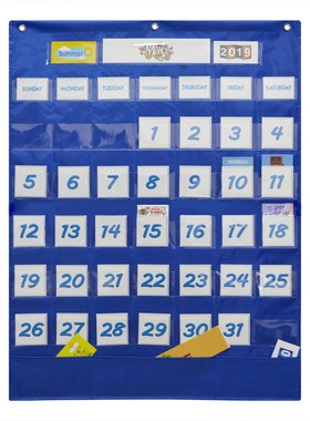 School Classroom Calendar Pocket Chart Wall Calendar & Weath