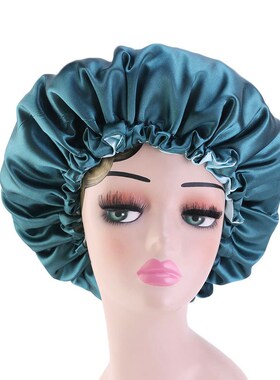 Hair Styling Sleep Caps  Fabric Hair Bonnet Satin Lined Slee