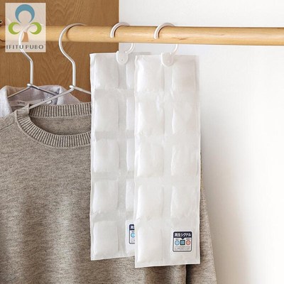 10 Grids Dehumidifier Bags Moisture Absorber Hanging Wardrob
