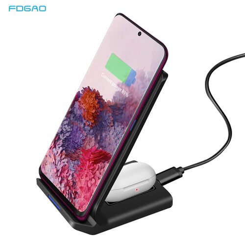 FDGAO 15W/10W Fast Charge Qi Wireless Charger For iPhone 11