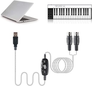 USB to Midi interface Cable MIDI Adapter Cable Cable Conver