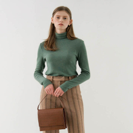 CITYBREEZE高领修身羊毛针织衫韩版修身显瘦百搭款高领