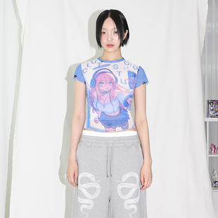 T恤 美少女印花宽松休闲百搭短袖 CLUT STUDIO