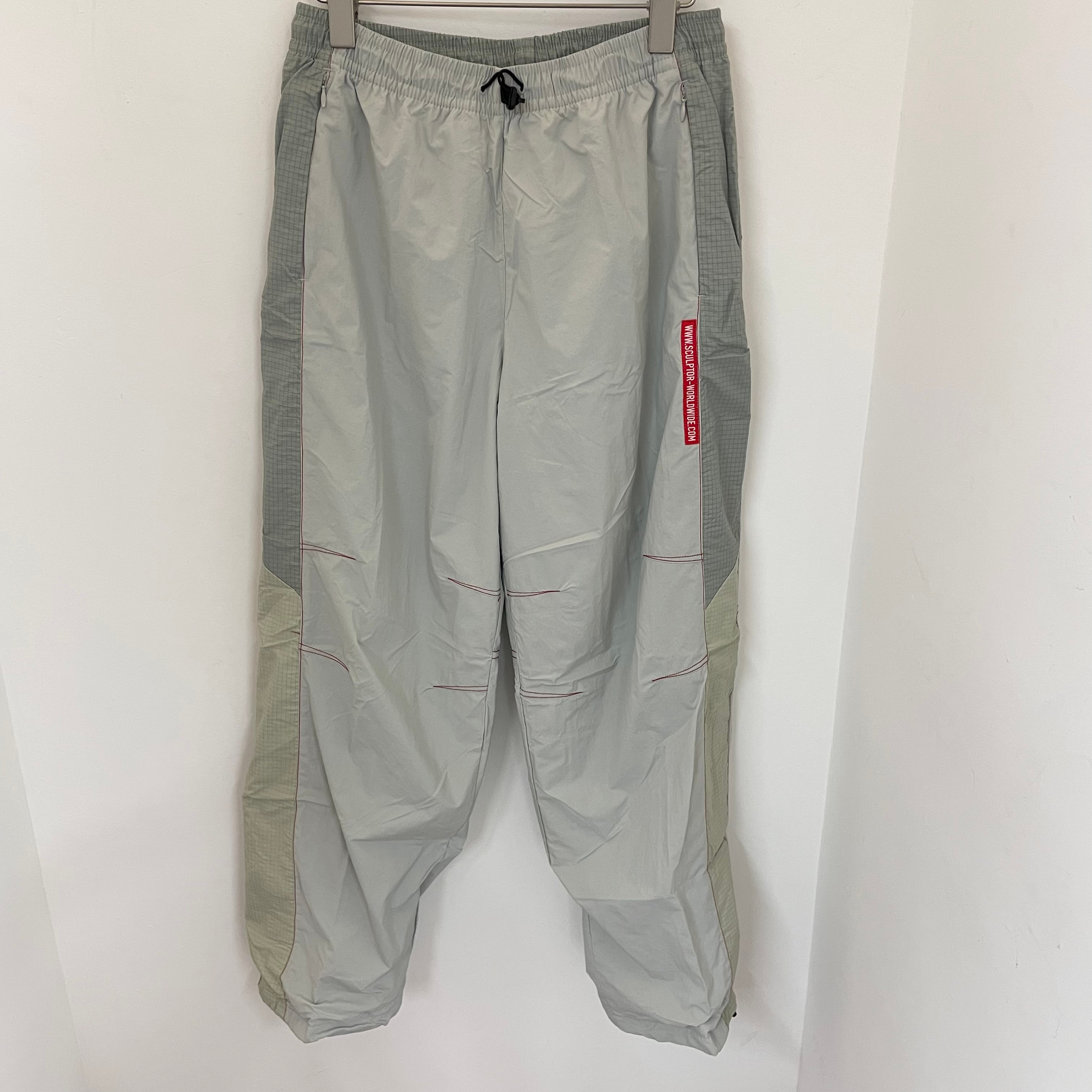 SCULPTOR户外运动褶皱长裤女春夏款轻薄直筒裤子