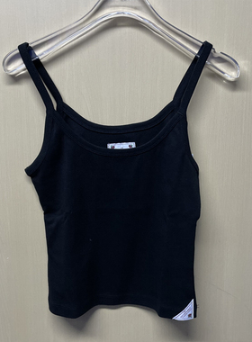 SCULPTOR 纯色简约U型领白色无袖背心女吊带上衣25年夏季新款