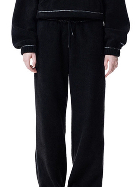 runningHIGH新品宽松直筒显瘦经典黑色运动裤休闲裤韩国