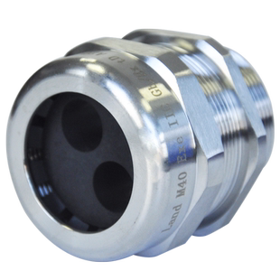 蓝盛 防爆二孔不锈钢电缆防水接头多孔格兰头IP68多芯密封葛兰头