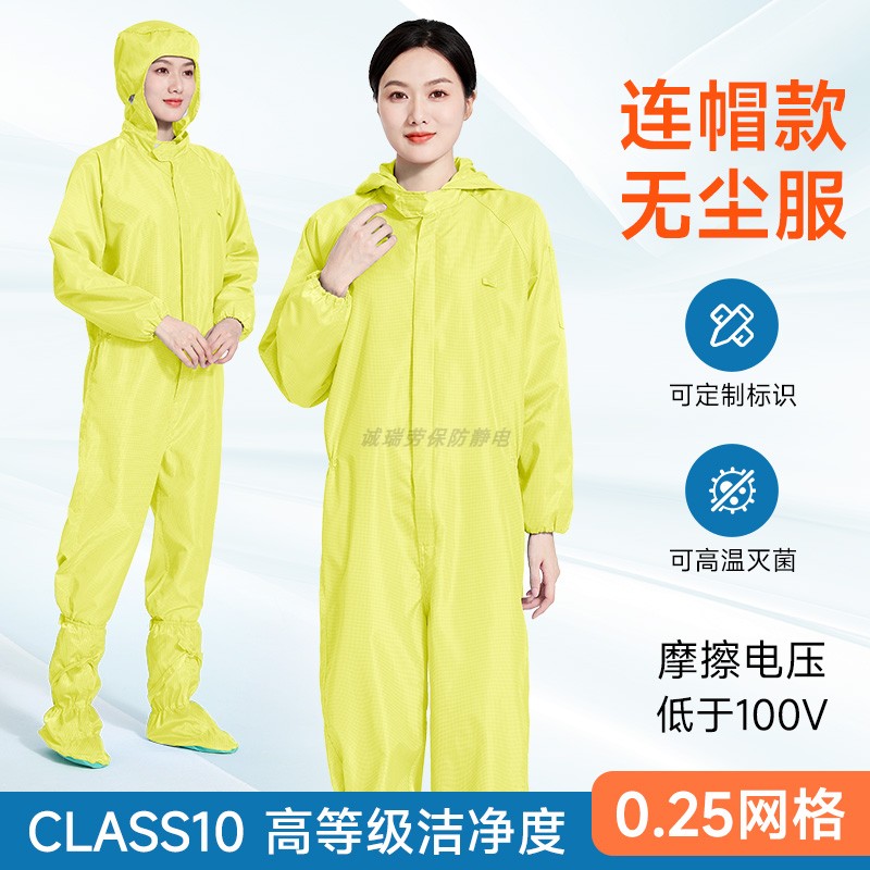 0.25网格中开拉链防尘服