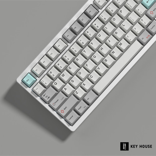 饰键屋雨75Crush87键帽65/68键盘 原厂高度PBT恩溶热升华加厚键帽