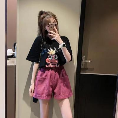 夏季女装盐系穿搭一整套微胖显瘦小个子减龄茶里茶气上衣两件套装