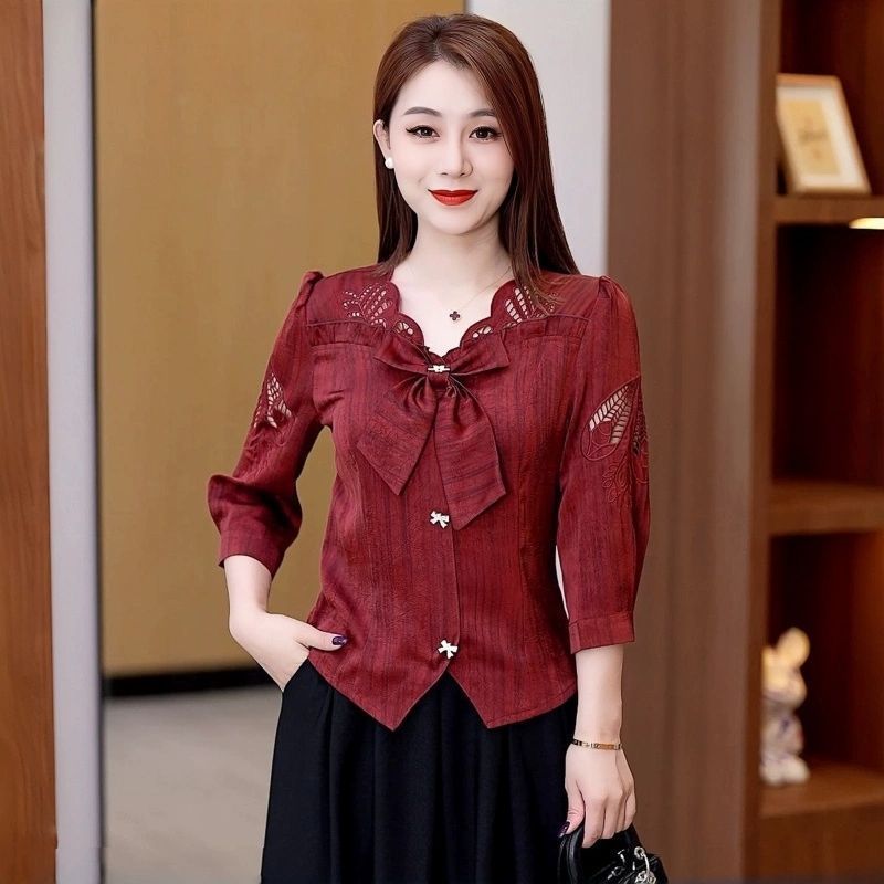 2025秋季新款百搭通勤打底衫女小个子气质减龄高级感设计感上衣女