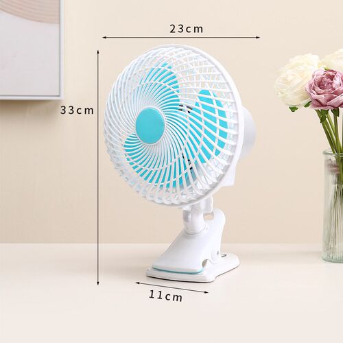 电风扇夹式寸大风力摇头风扇夹扇小型家用床上9寸插电大号摇头