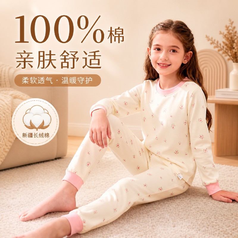 冒冒童儿童纯棉保暖秋衣秋裤