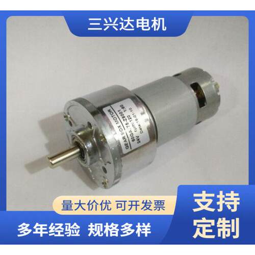 厂家供应微型直流马达有刷减速电机60GA775R-Z8001圆盖滚珠轴承