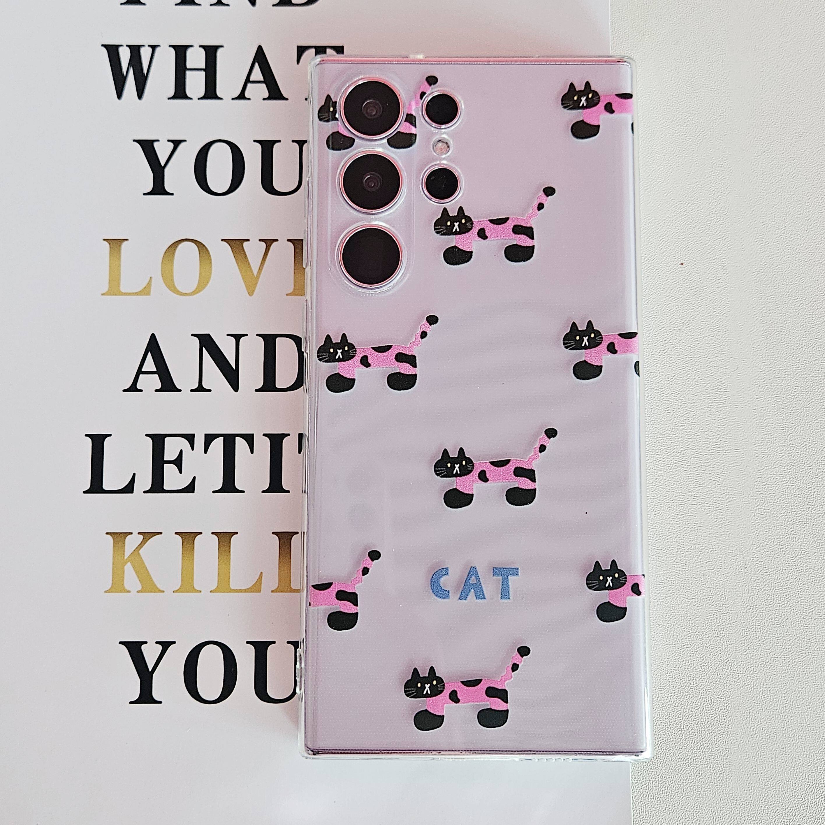 适用三星S23Ultra手机壳note20全包22+透明软S24plus日韩10+防摔保护套高级ins风小众狗狗情侣新年女款