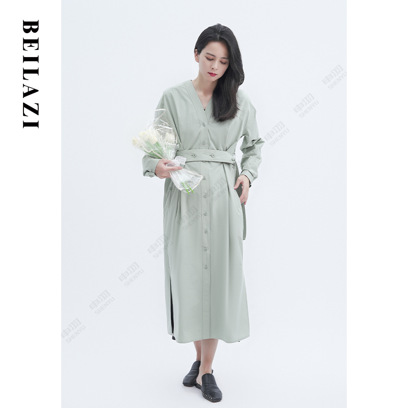 北拉子丨夜深沉丨纯棉高密洗水棉连衣裙BDA2IL102