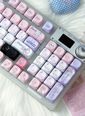 狼蛛F98proV2机械键盘F98百变小樱蓝牙无线办公静音女生专用键盘