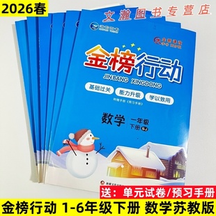 2026春苏教版数学同步练习册金榜行动一二三四五六年级下册SJ版数学一课一练基础过关能力提升单元测试卷预习手册海韵图书