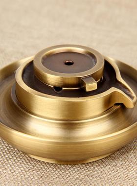 卓好 铜石磨倒流香炉摆件