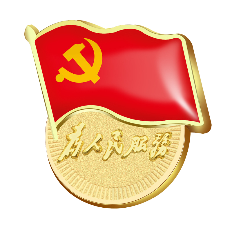 金属标准党徽加厚强磁党徽胸针徽章订制别针党徽磁吸为人民服务胸章队徽团徽胸牌40倍加厚强磁