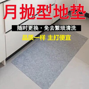 升级厨房一次性回南天地垫家用入户垫防油防脏脚垫免打理防滑毛毡
