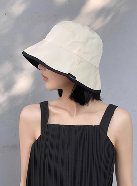 女士时尚双面渔夫帽女夏季春秋防紫外线2025新款遮阳防晒太阳盆帽