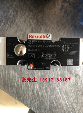 力士乐4WRAE6W30-23/G24N9K31/F1V R900943826比例换向阀F1V电流