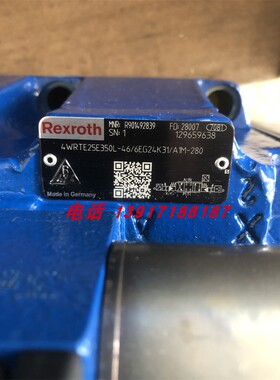 力士乐比例阀R901492839 4WRTE25E350L-4X/6EG24K31/A1M-280德国